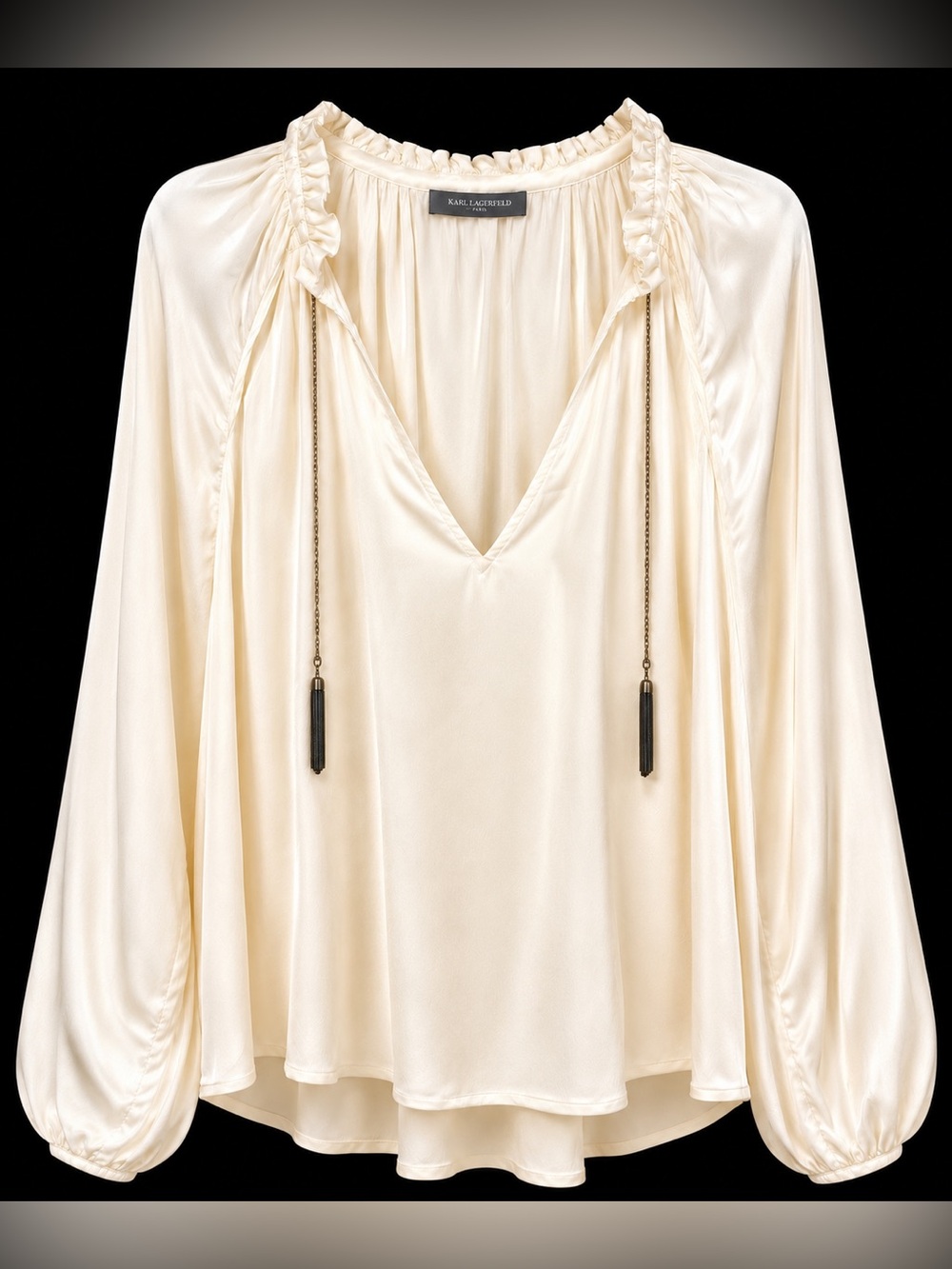 12th Street by Cynthia Vincent Ivory Blouse in dreamy viscose size XL